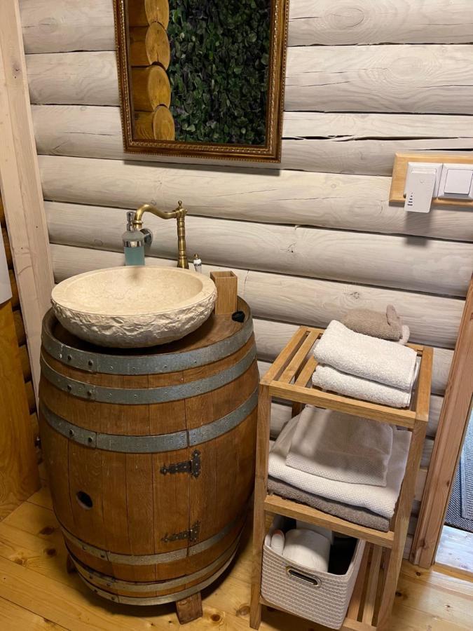 Wellness Huette Am Zwenkauer See Bei Leipzig Kültér fotó